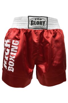 TOP GLORY Unisex Kırmızı Kick Boks Şortu