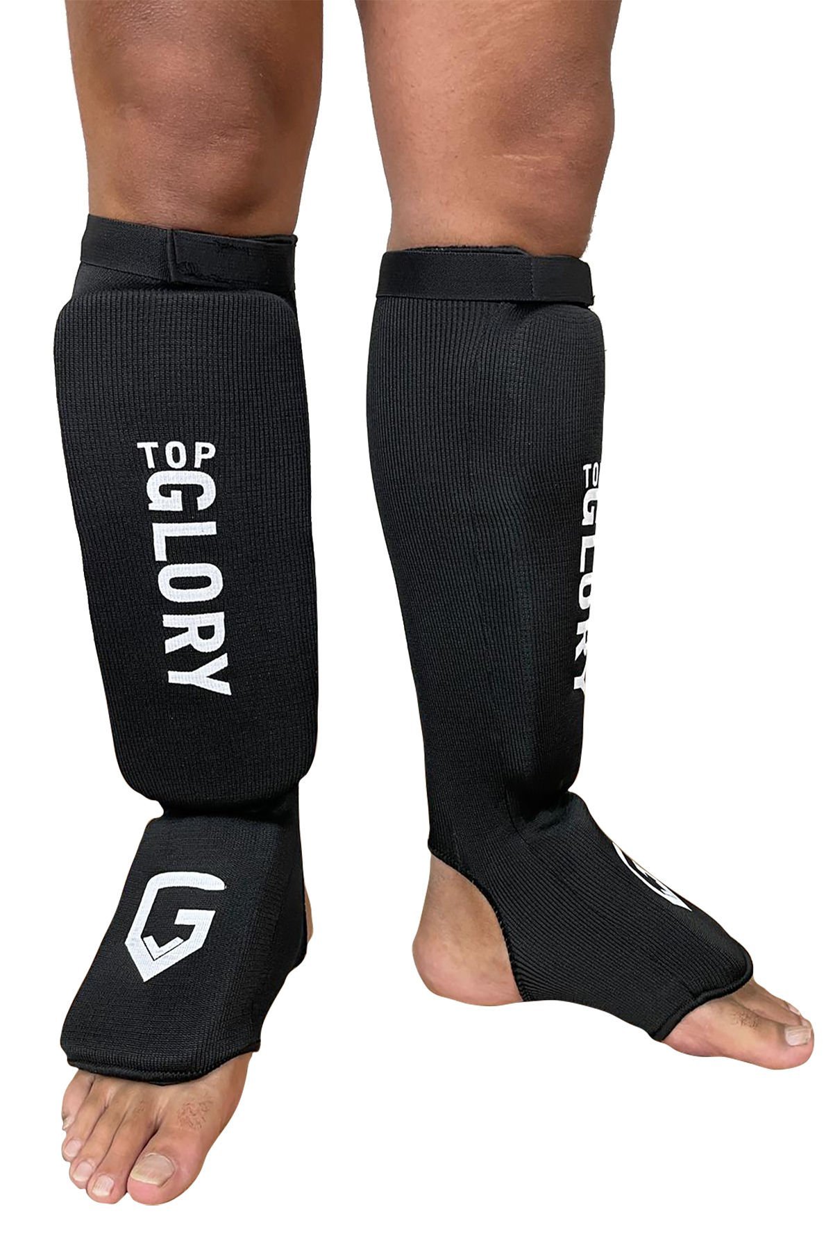 Top Glory Kick Boks Muay Thai MMA Elastik Kaval Koruyucu Siyah