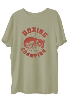 TOP GLORY BoxingK  Baskılı Penye Boks  Sporcu T-shirt