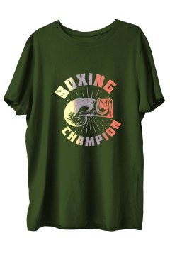 TOP GLORY BoxingW  Baskılı Penye Boks  Sporcu T-shirt