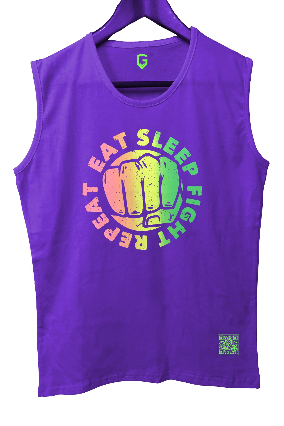 Top Glory EatSleepX Tank Top Kolsuz Sporcu TShirt