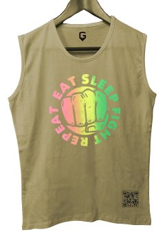 Top Glory EatSleepX Tank Top Kolsuz Sporcu TShirt