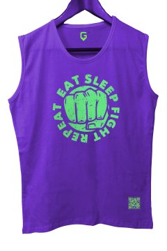 Top Glory EatSleep Tank Top Kolsuz Sporcu TShirt