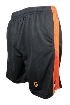 TOP GLORY Fitness Şort Spor Şortu Siyah Turuncu