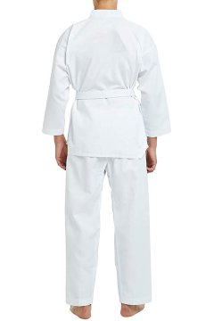 TOP GLORY Beyaz Yaka Fitilli Basic Taekwondo Elbisesi Dobok